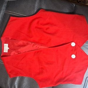 Elegant Pendleton Mother of Pearl 2-Button Vest - Women's Size 12